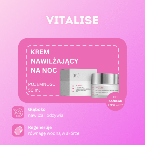 nawilżający krem na noc vitalise overnight moisturizer cream