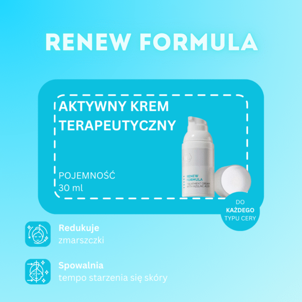 aktywny krem z kwasem azelainowym renew formula treatment cream